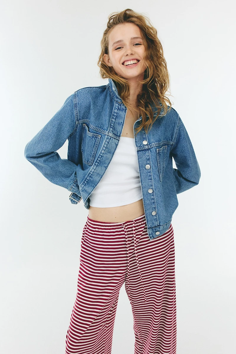 Straight-Leg Drawstring Pants