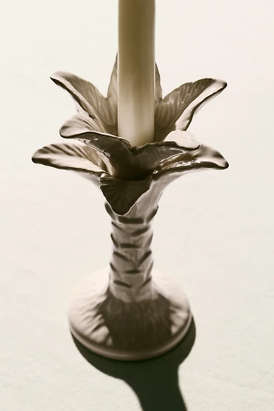 Large Palm Tree Candlestick