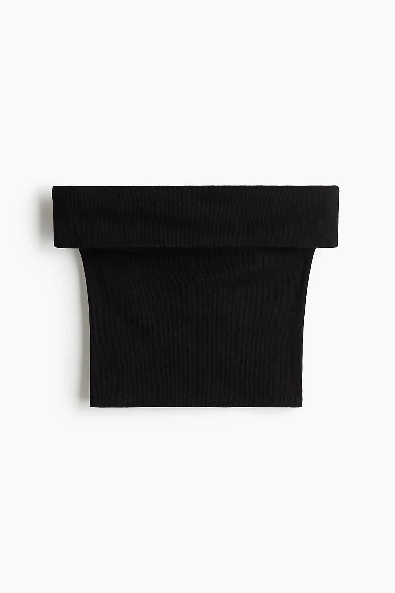 Ribbed Off-the-Shoulder Top