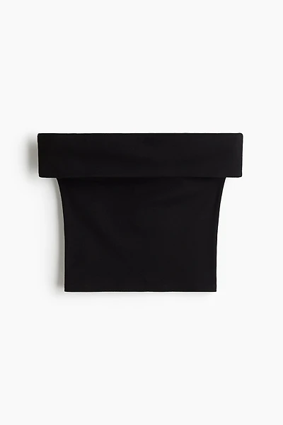 Ribbed Off-the-Shoulder Top