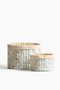 Small Quilted Storage Basket