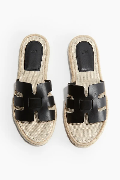Sandales façon espadrilles