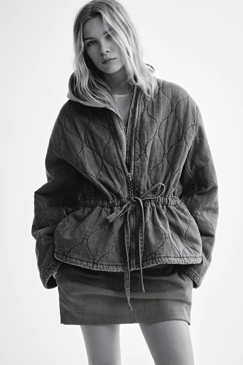 Quilted Denim Jacket