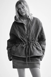 Quilted Denim Jacket