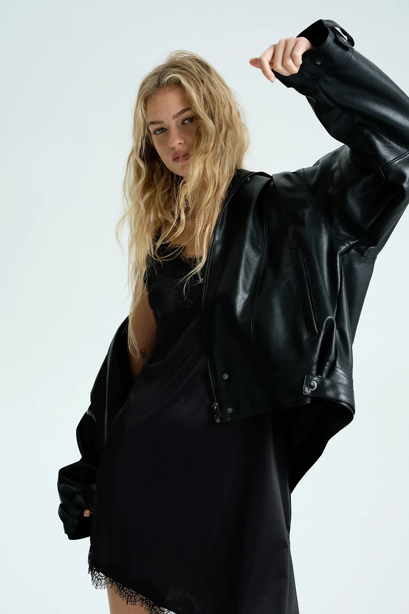 Robe combinaison en jersey avec dentelle