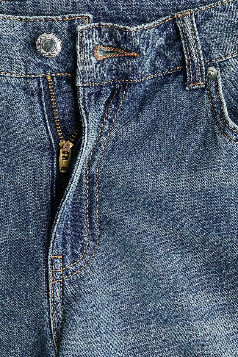 Wide-Leg Regular Waist Jeans