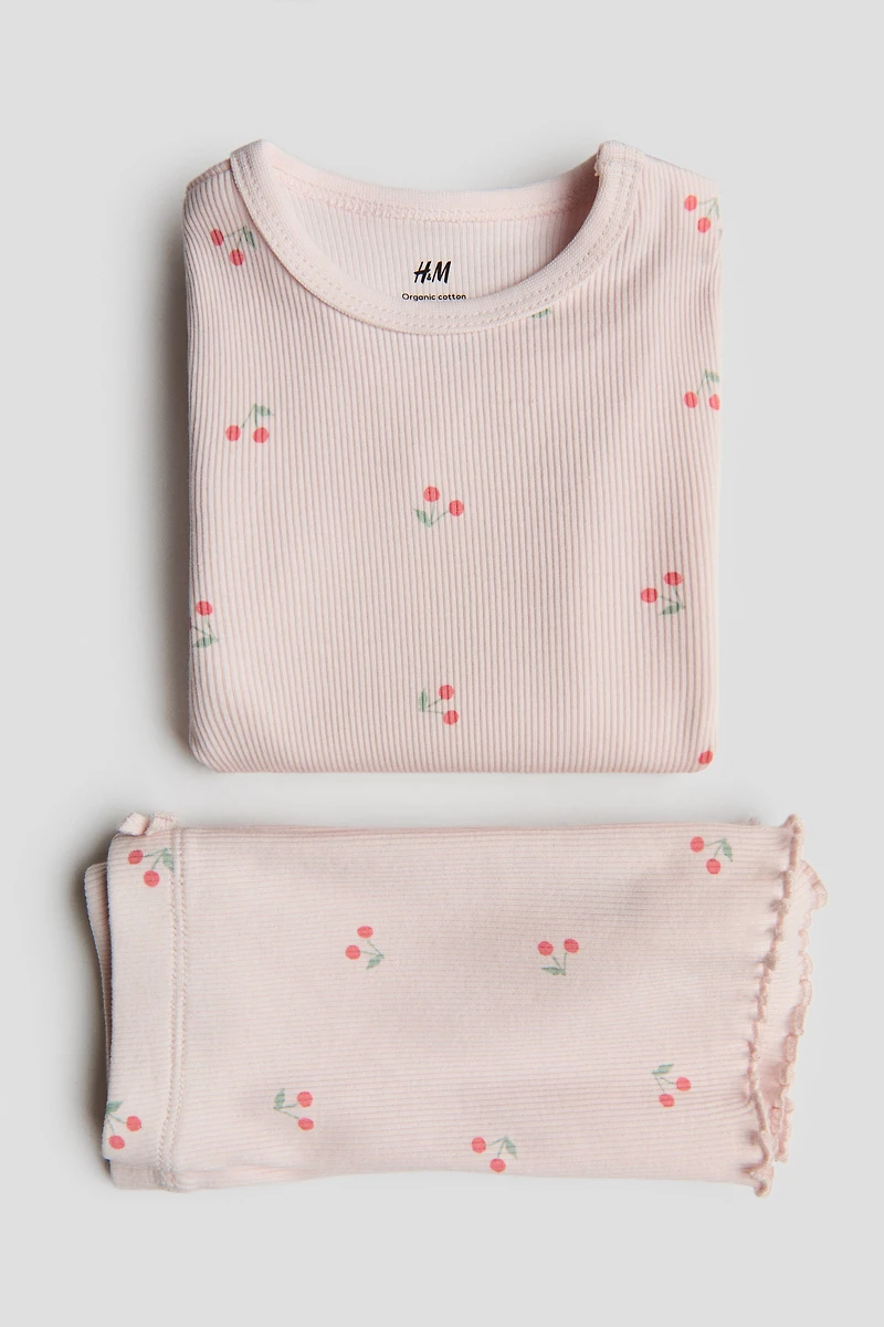 2-Piece Ribbed Cotton Set