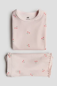 2-Piece Ribbed Cotton Set