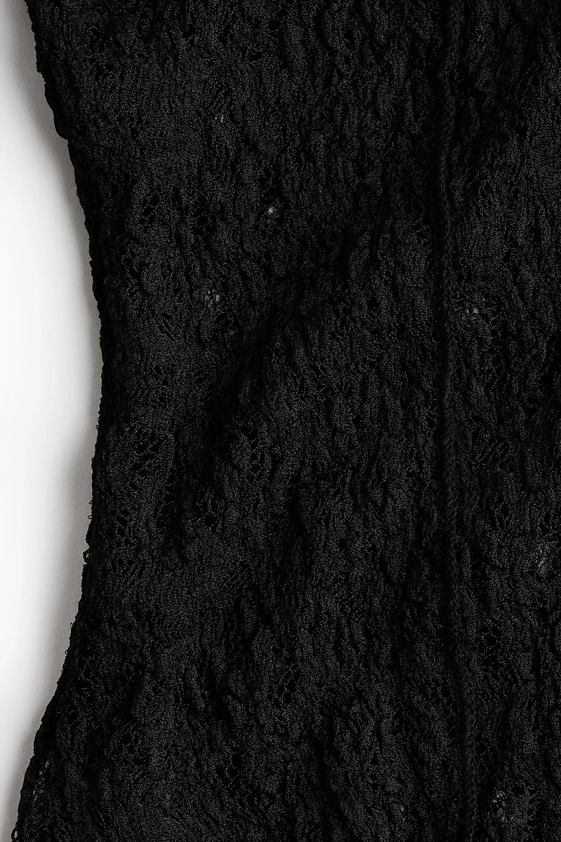 Lace-Look Jersey Top