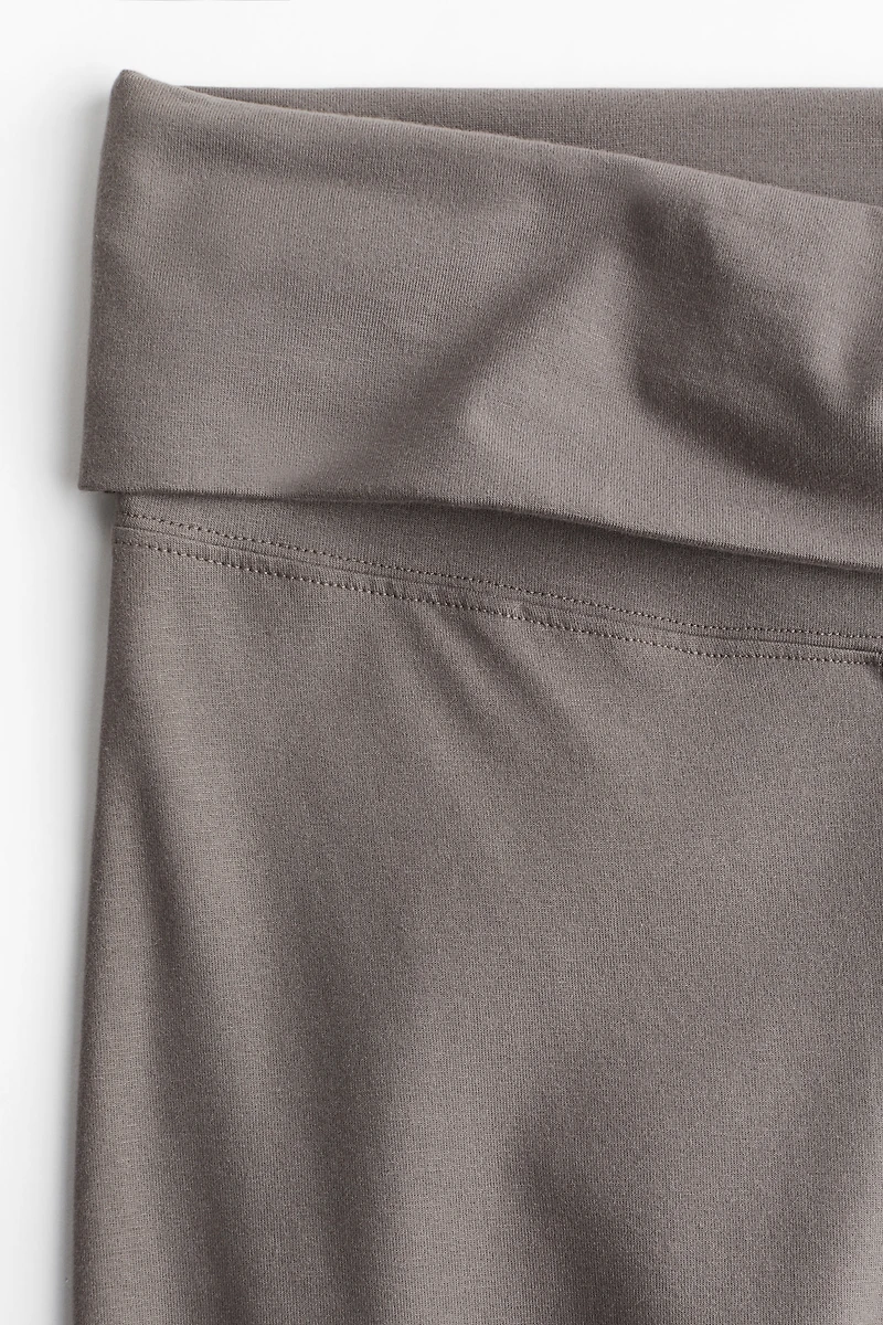 Foldover-Waist Jersey Pants