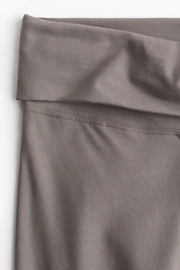 Foldover-Waist Jersey Pants