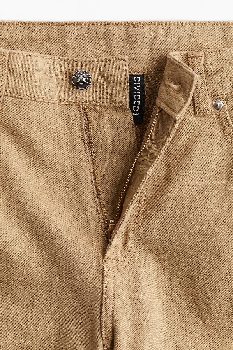 Pantalon en sergé à jambes tonneau