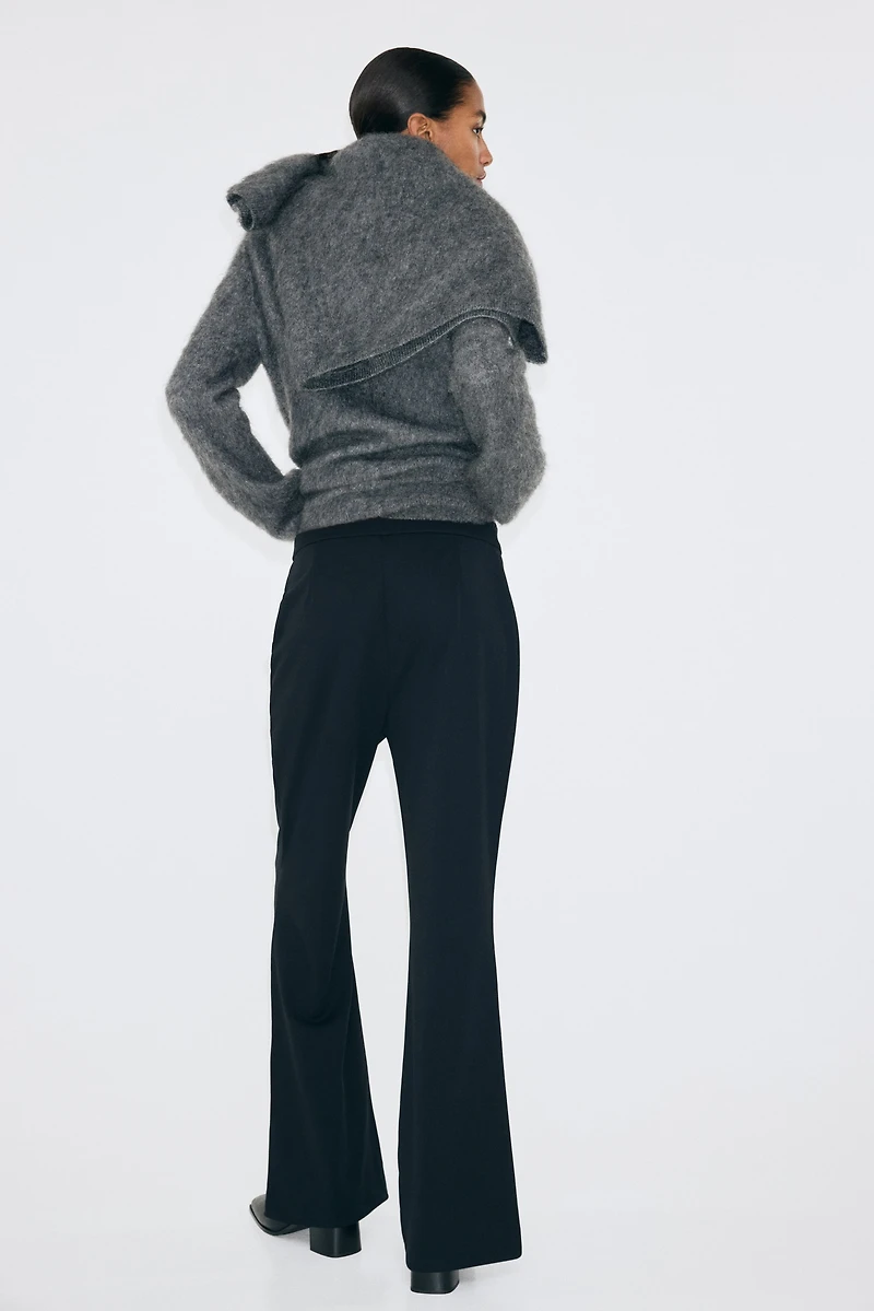 Bootcut Crease-Front Pants