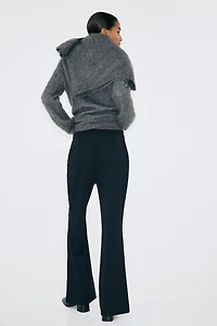 Bootcut Crease-Front Pants