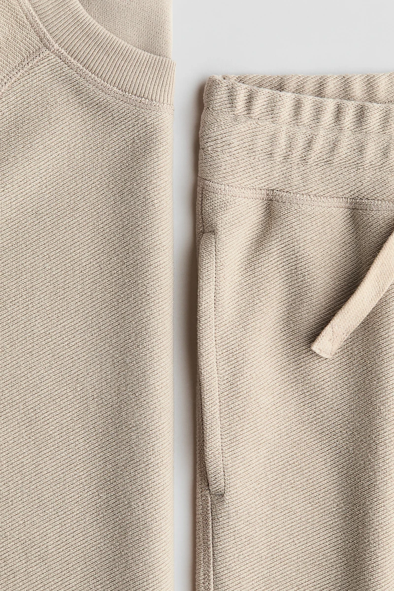 Ensemble 2 pièces en molleton texturé