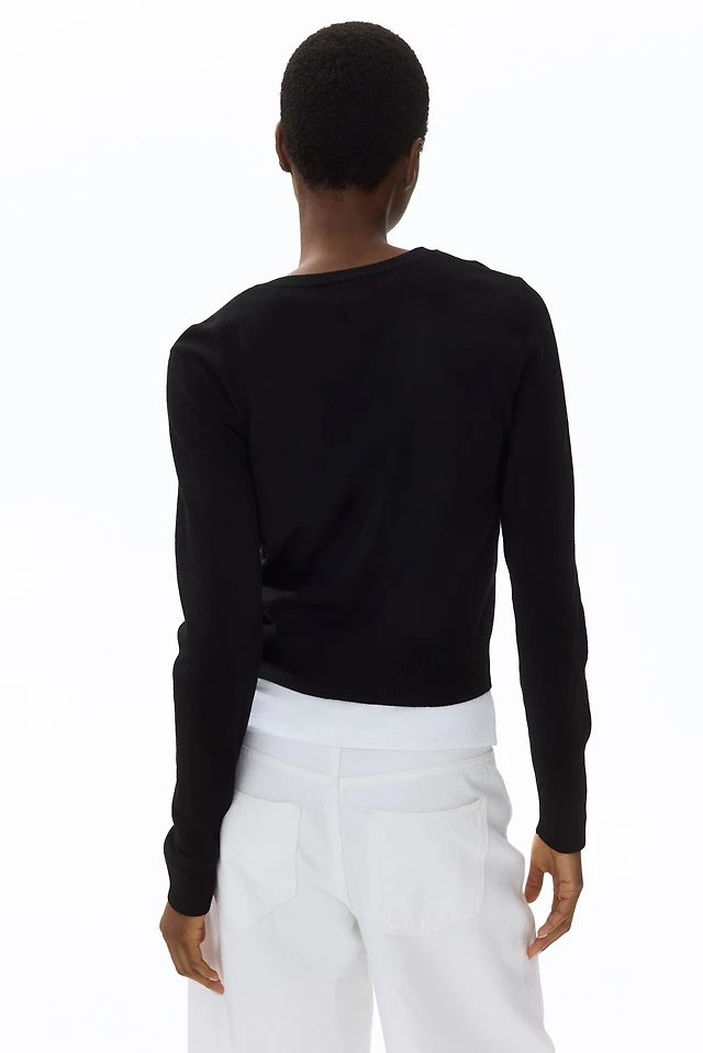 Fine-Knit Cardigan