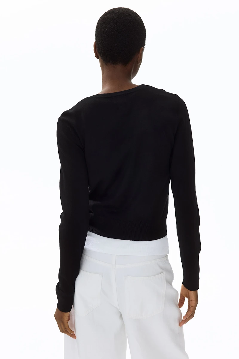 Fine-Knit Cardigan