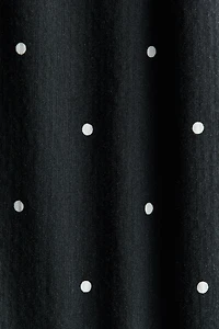 Pantalon en crépon de coton avec dentelle