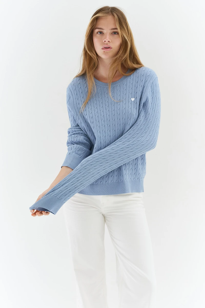Cable-Knit Sweater
