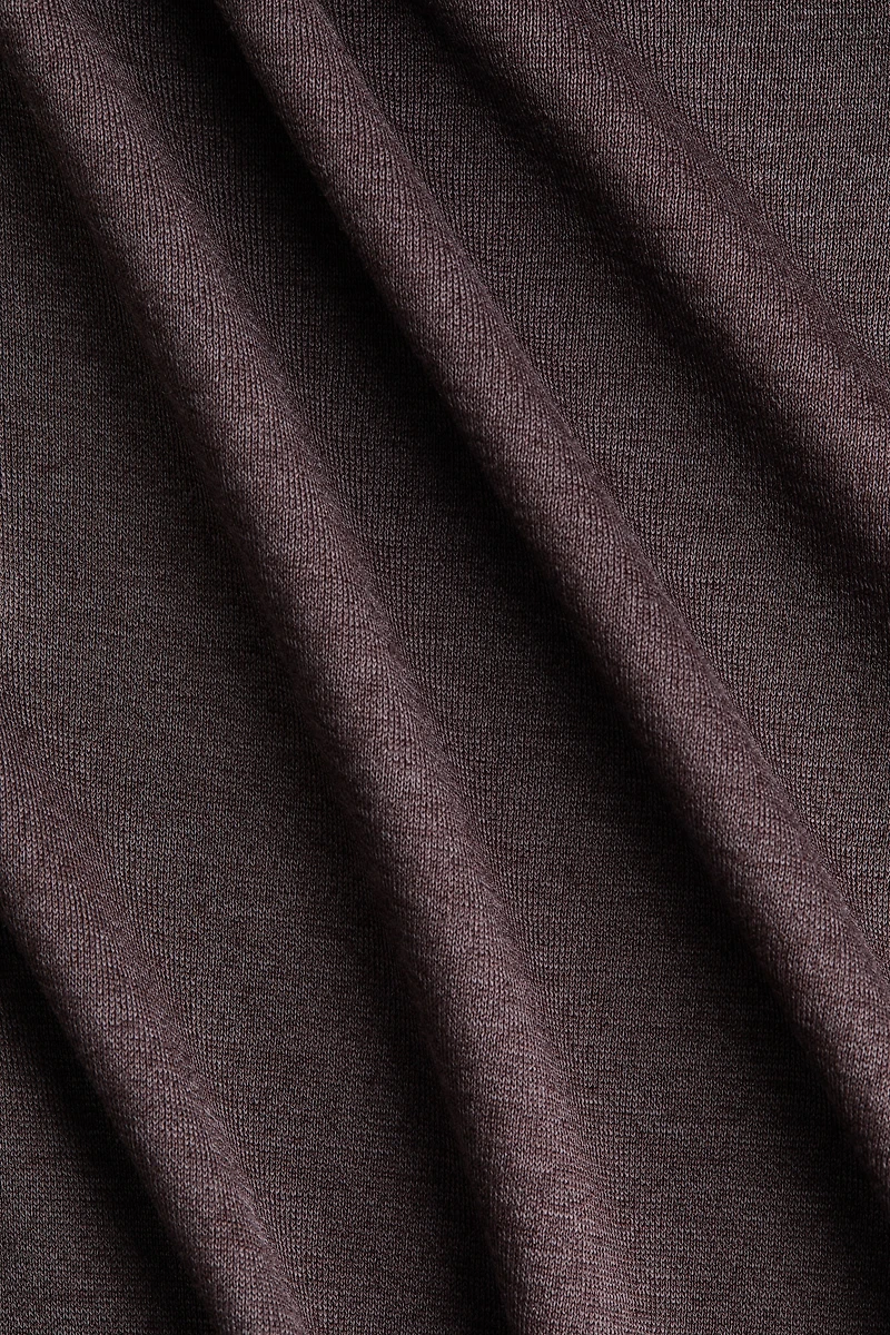 Haut drapé en soie mélangée