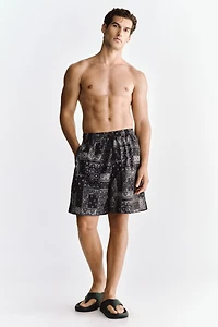Short de bain à motif
