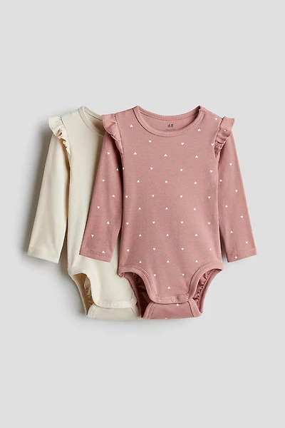 2-pack Long-sleeved Bodysuits