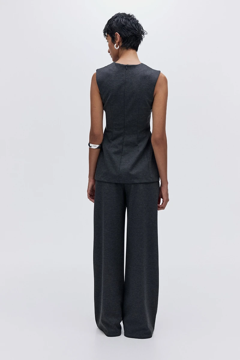 Haut cintré en jersey point de Rome