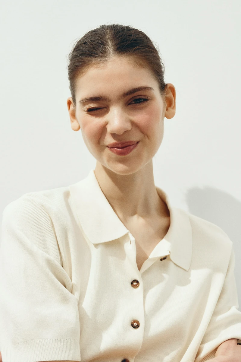 Cardigan with Collar