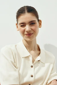Cardigan with Collar
