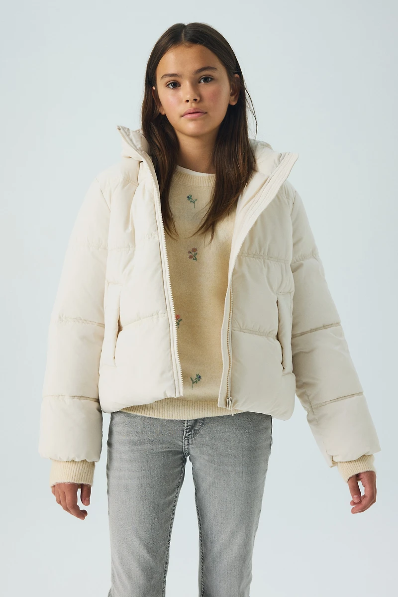 Veste matelassée à capuchon