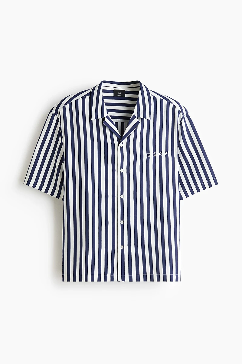 Chemise décontractée avec col cubain