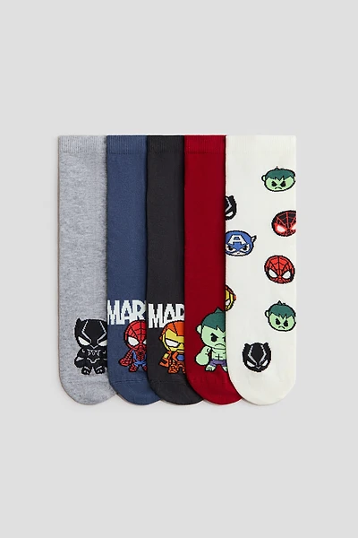 5-Pack Patterned Socks