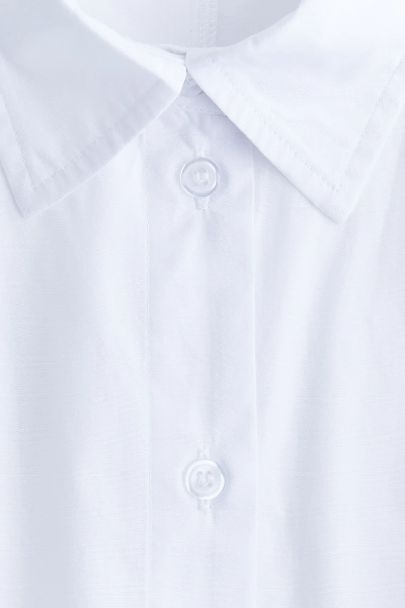 Tie-Detail Cotton Shirt