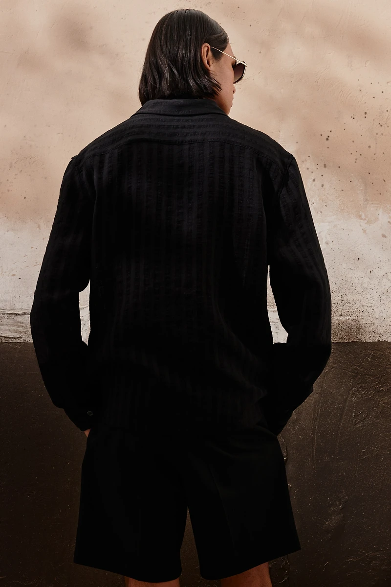 Regular-Fit Long-Sleeved Resort Shirt
