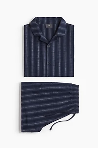 Cotton Pajama Shirt and Shorts