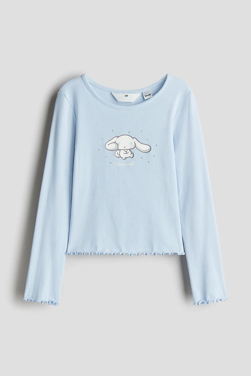 Haut en coton avec motif imprimé