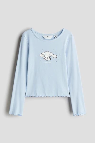 Haut en coton avec motif imprimé