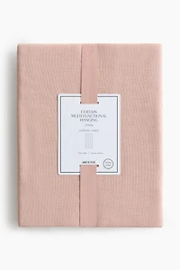 2-Pack Long Linen-Blend Curtain Panels