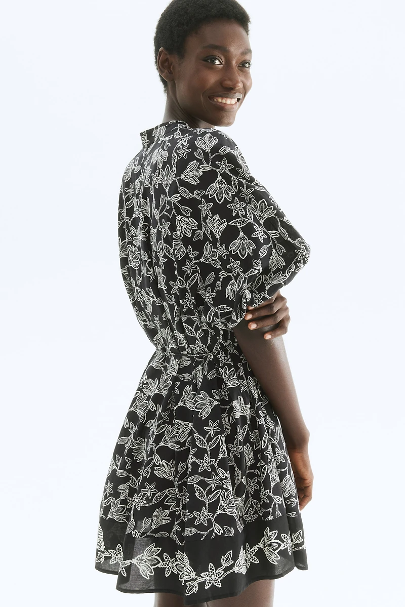 Tie-Belt Dress