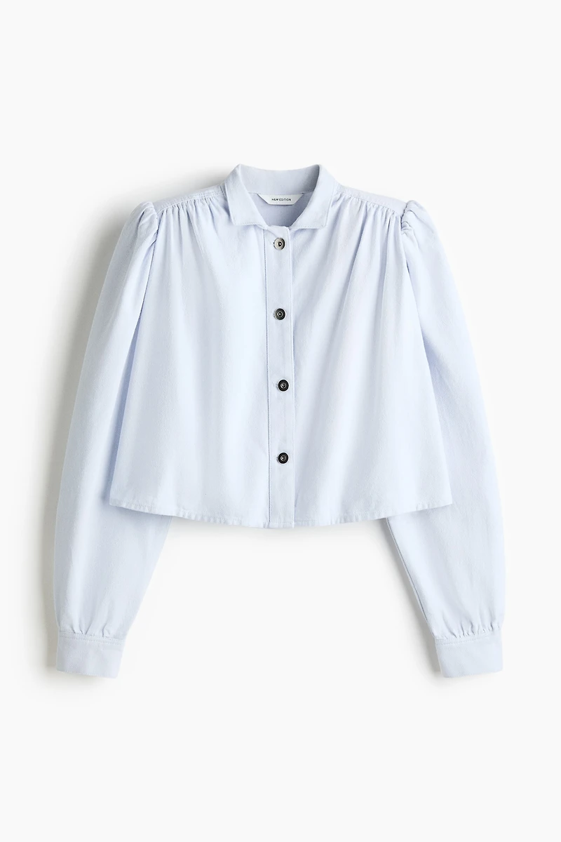 Twill Shirt with Shoulder Pads