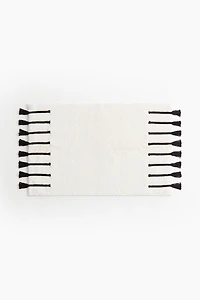 Tufted Bath Mat with Tassels