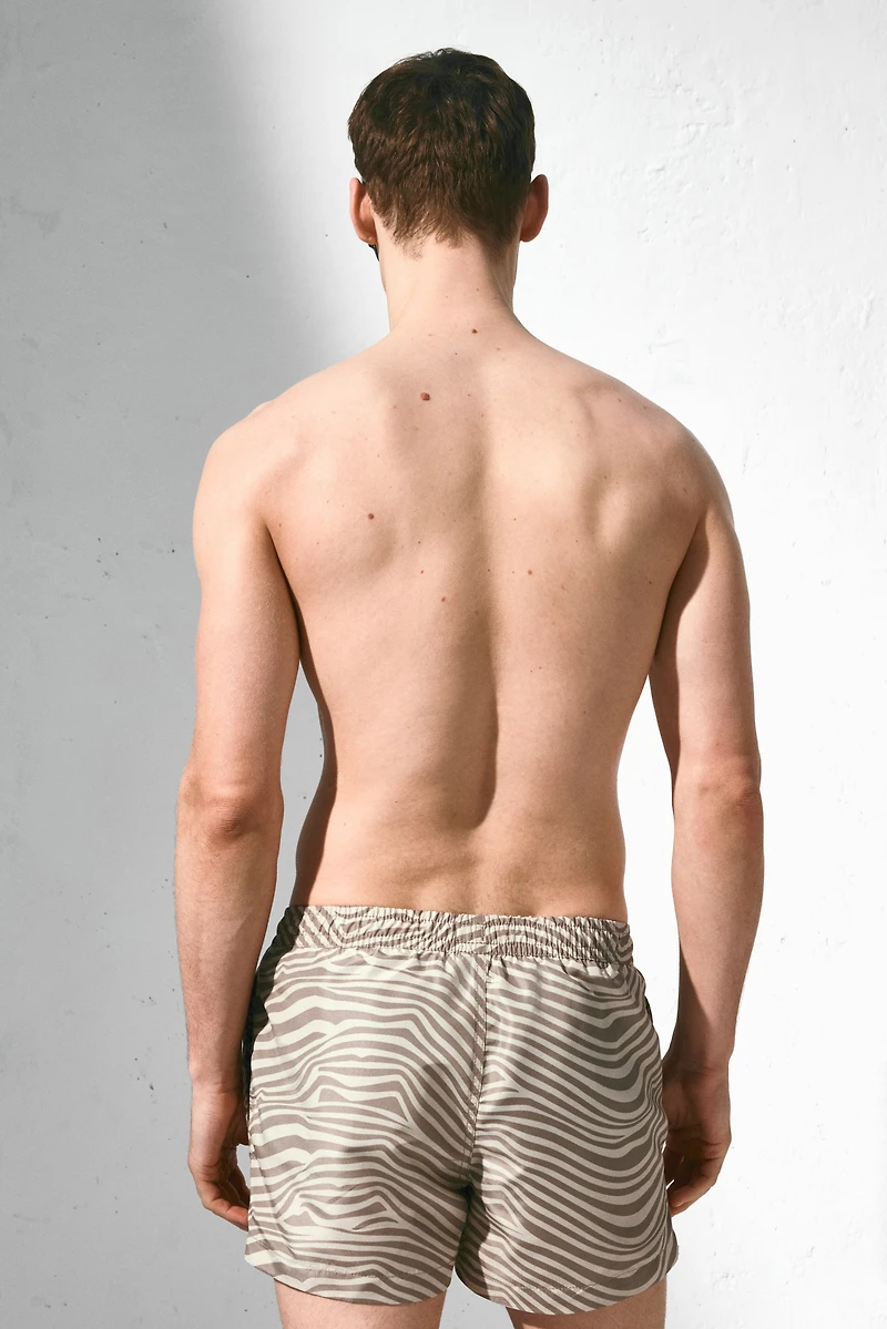 Patterned Swim Shorts