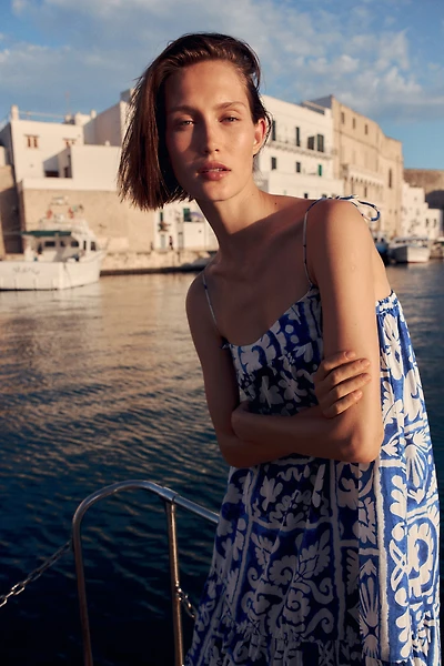 Tie-Strap Maxi Dress