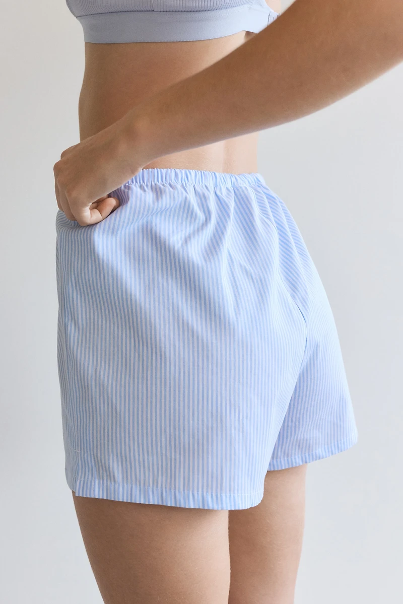 2-pack Cotton Poplin Pajama Shorts