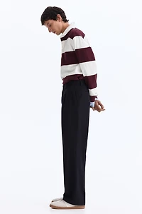 Relaxed-Fit Wool-Blend Tailored Pants