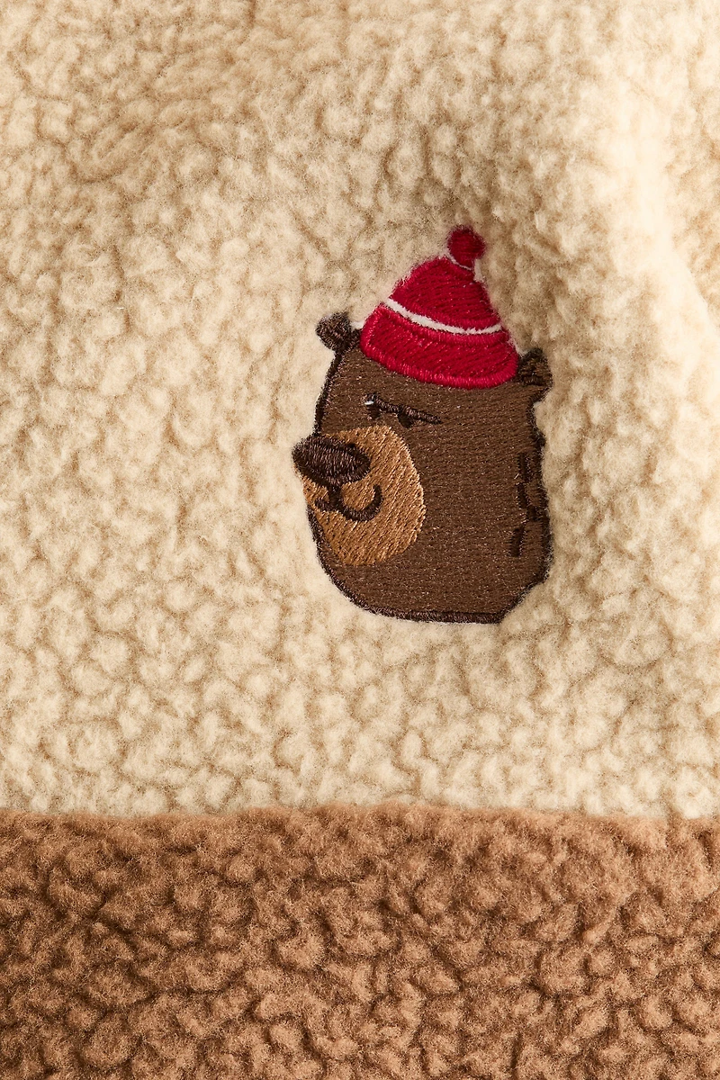 Teddy Fleece Half-Zip Sweatshirt