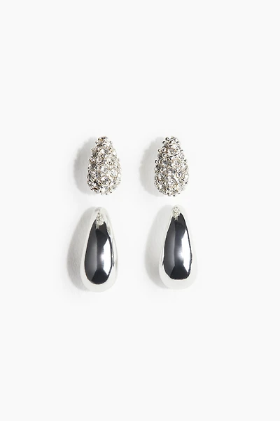2 paires de boucles d'oreilles
