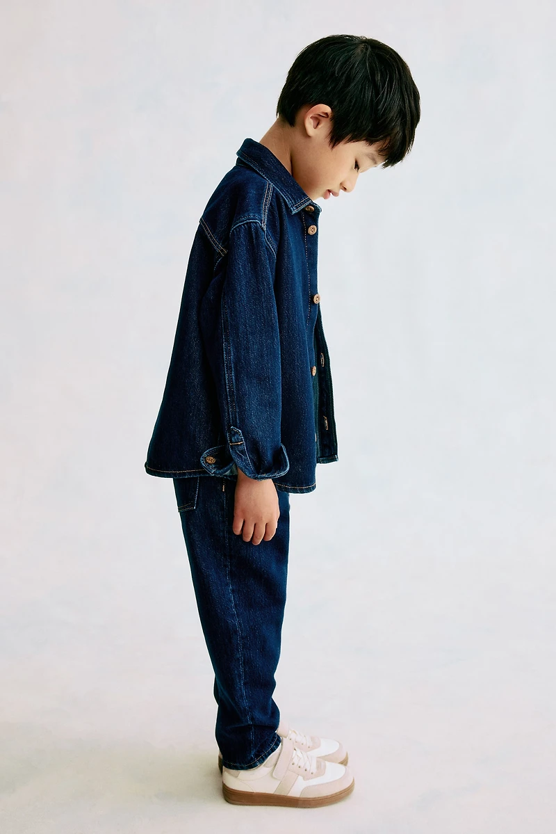 Tapered Cotton-blend Jeans