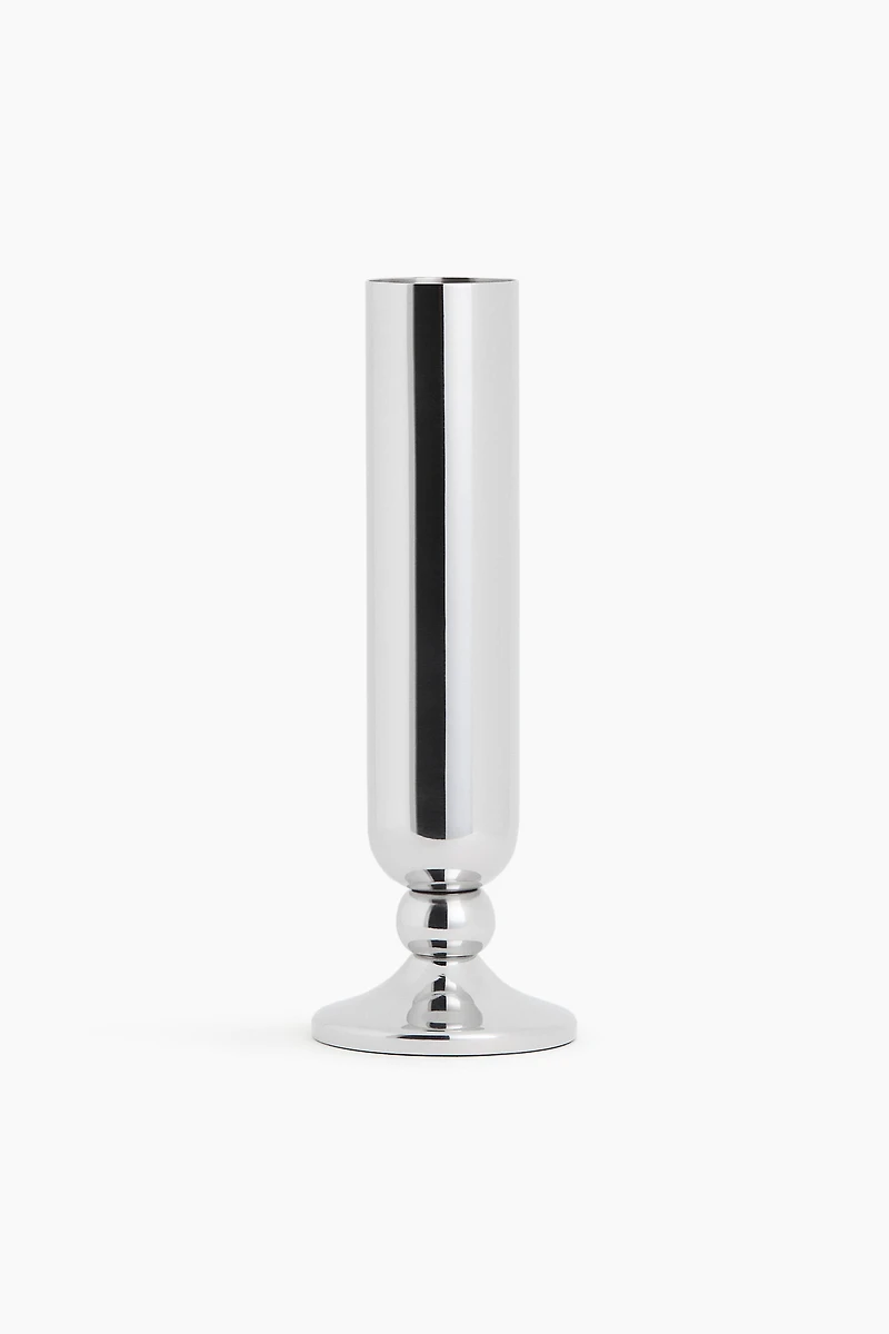 Vase sur pied en inox