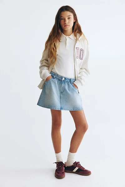 Jupe en denim de coton